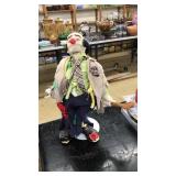 CLYDE THE HOBO COLLECTOR DOLL ON STAND