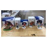 5 ASST. DEPT 56, THE SNOW VILLAGE DECOR IN BOXES
