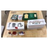 5 ASST. DEPT 56 SNOW VILLAGE ACCESSORIES IN BOXES