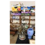 ANTQ. FIGURAL TABLE LAMP: MOTHER & CHILD