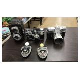 LOT OF VNTG. CAMERAS & ACCESSORIES