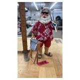 "SANTA ON VACATION" CLOTHTIQUE FIGURINE