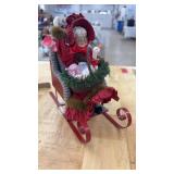 MRS. CLAUS IN SLEIGH FIGURINE