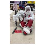 SLEEPING SANTA CHECKING LIST, BY CLOTHTIQUE FIGURE