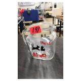VNTG. SCOTTIE DOG GLASS PITCHER
