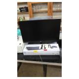 HP COMPUTER MONITOR, MODEL 63W30AA & DELL KEYBOARD