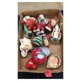 FLAT OF ASST. CHRISTMAS ORNAMENTS