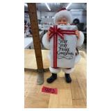 "OPEN ME FIRST" CLOTHTIQUE SANTA FIGURINE