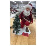 "A TREE FOR THE WORKSHOP" CLOTHTIQUE SANTA FIGURE