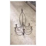 WROUGHT-IRON CADELBRA CHANDELIER