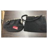 2 VNTG. BEADED HANDBAGS
