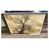 FRAMED/SIGNED PETTERSON OIL ON CANVAS TREE