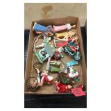 FLAT OF ASST. CHRISTMAS ORNAMENTS