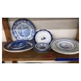 12 ASST. BLUE/WHITE PLATES