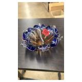 VNTG. ART GLASS ASHTRAY