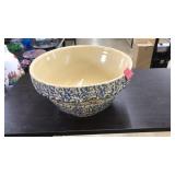 ROSEVILLE 12" SPONGEWARE POTTERY BOWL