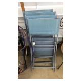 4 ALLUMINUM FOLDING CHAIRS