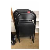 4 METAL FOLDING CHAIRS