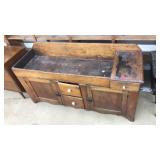 ANTQ. DRY SINK CABINET