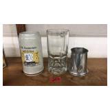 3 BEER STEINS