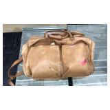 LEATHER DUFFLE BAG, MADE IN COLUMBIA