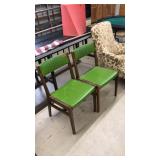 PAIR OF WOOD CHAIRS, BY GUNLOCKE COMPANY