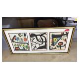 FRAMED "GRABADOR" ABSTRACT PRINTS BY MIRO