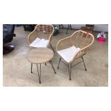 3 PC. RATTAN OUTDOOR SET