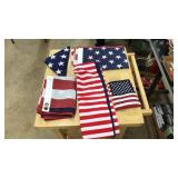 FLAT OF ASST. AMERICAN FLAGS