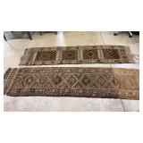 2 HAND WOVEN AREA RUNNERS