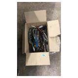 BOX OF SCREWDRIVERS & MISC
