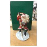 "SANTA WITH STAFF" HALLMARK COLLECTIONS FIGURINE