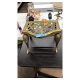 ANTQ. BRASS FIREPLACE TRIVET