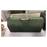 METAL TOOL BOX WITH ASST. CONTENTS