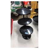 3 METAL CAKE STANDS