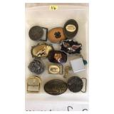 11 ASSORTED BELT BUCKELS