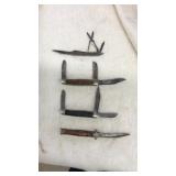 COLLECTION OF 4 KNIVES