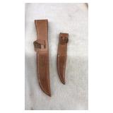 PAIR OF CASE XX LEATHER SHEATHS