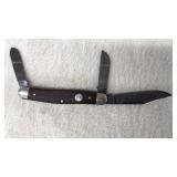 BOKER 3 BLADE CLASSIC WOOD HANDLE 7474 KNIFE