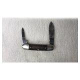 BOKER APACHE TRAIL 2 BLADE BONE HANDLE KNIFE