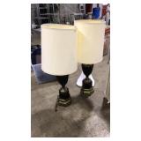 PAIR OF ORNATE TABLE LAMPS