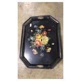 PAINTED METAL TEA TRAY
