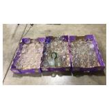 3 FLATS OF ASST STEMWARE