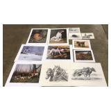 12 FRANKIE PARDOE PRINTS: VARIOUS SIZES