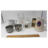 FLAT OF ASST. FOX HUNT GLASSES AND MUGS