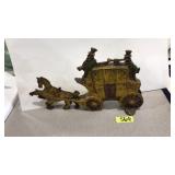 ANTIQUE LONDON ROYAL MAIL COACH DOORSTOP