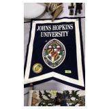 JOHN HOPKINS BANNER & MEDALLION