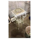 IRON & MARBLE OUTDOOR TABLE