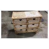RATTAN STORAGE CABINET