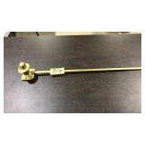 BRASS CANDLE SNUFFER OF MANS BUST